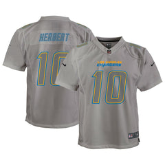 Justin Herbert Los Angeles Chargers Youth Atmosphere Game Jersey Gray | Nike for Sale
