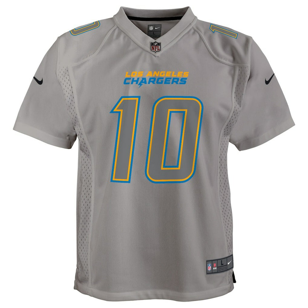 Justin Herbert Los Angeles Chargers Youth Atmosphere Game Jersey Gray | Nike for Sale