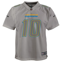 Justin Herbert Los Angeles Chargers Youth Atmosphere Game Jersey Gray | Nike for Sale