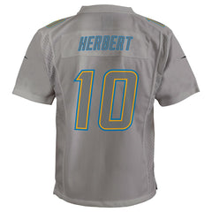 Justin Herbert Los Angeles Chargers Youth Atmosphere Game Jersey Gray | Nike for Sale
