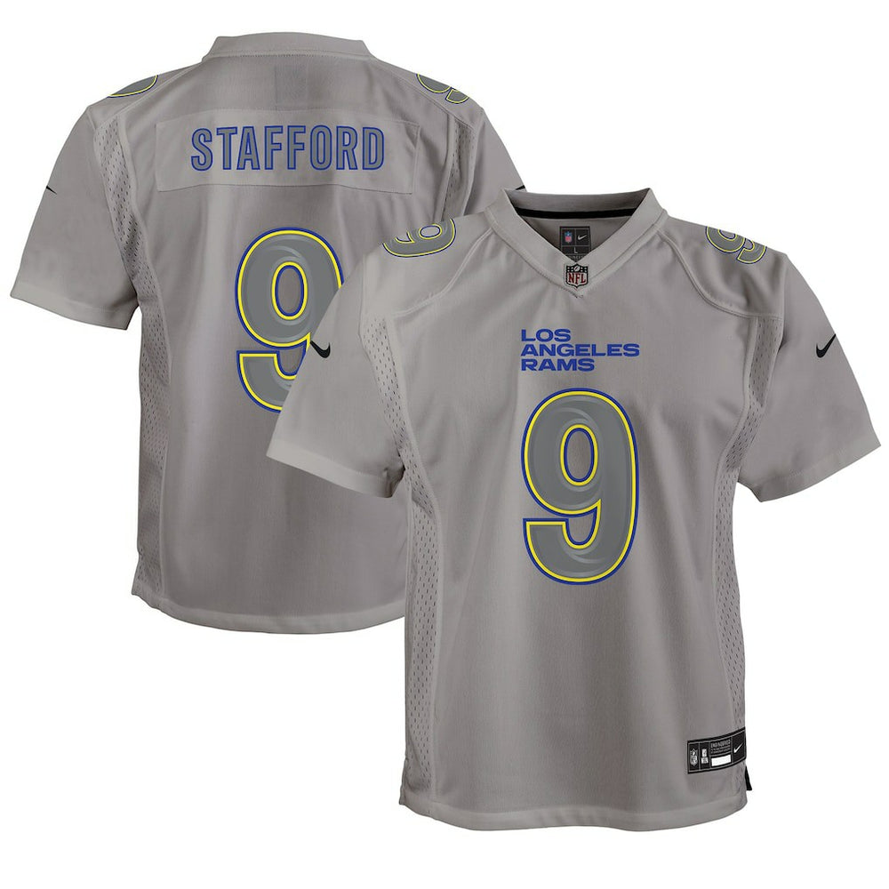 Matthew Stafford Los Angeles Rams Youth Atmosphere Game Jersey Gray | Nike for Sale