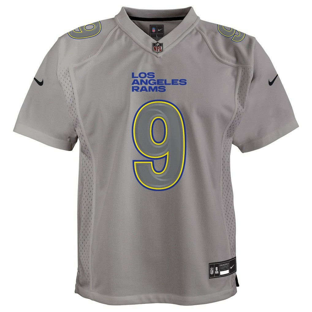 Matthew Stafford Los Angeles Rams Youth Atmosphere Game Jersey Gray | Nike for Sale