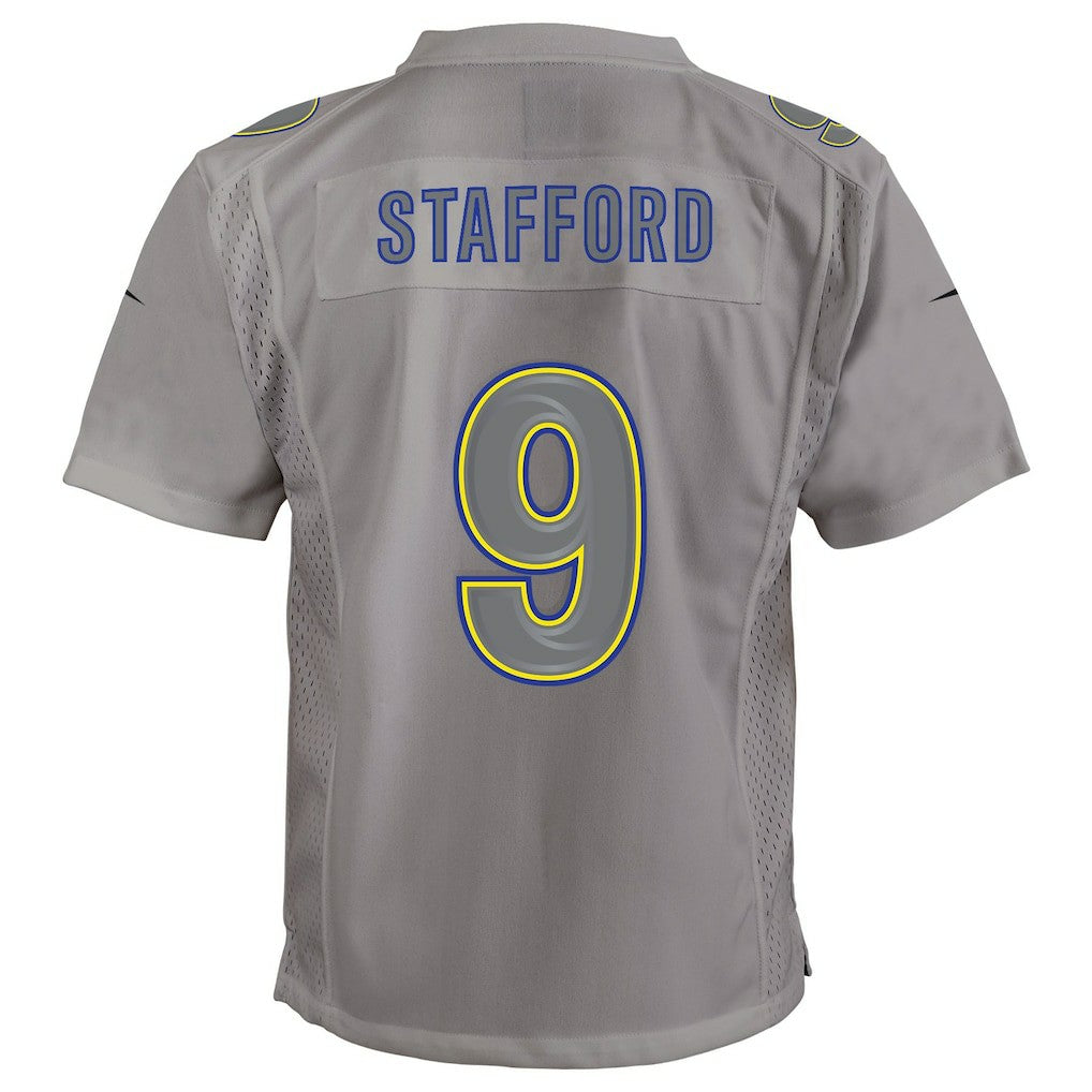 Matthew Stafford Los Angeles Rams Youth Atmosphere Game Jersey Gray | Nike for Sale