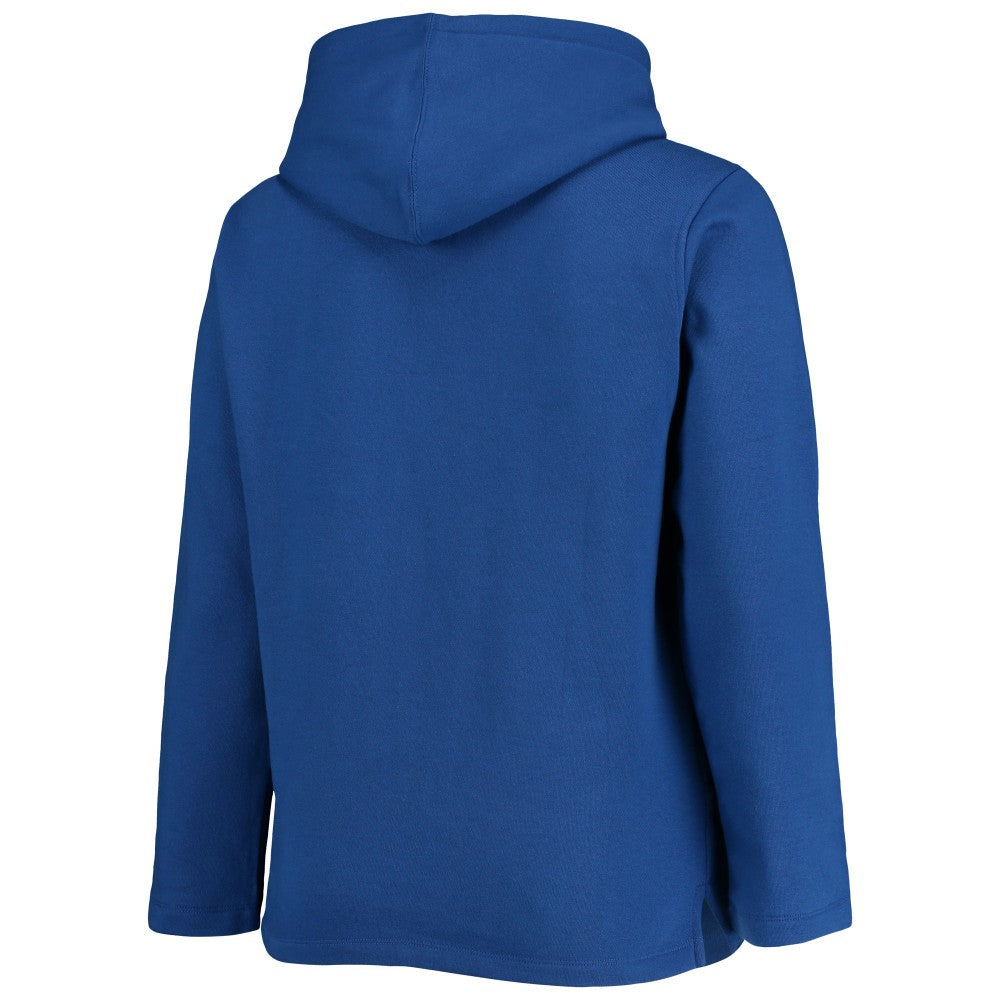 Los Angeles Dodgers Soft as a Grape Women's Plus Size Side Split Pullover Hoodie - MLB