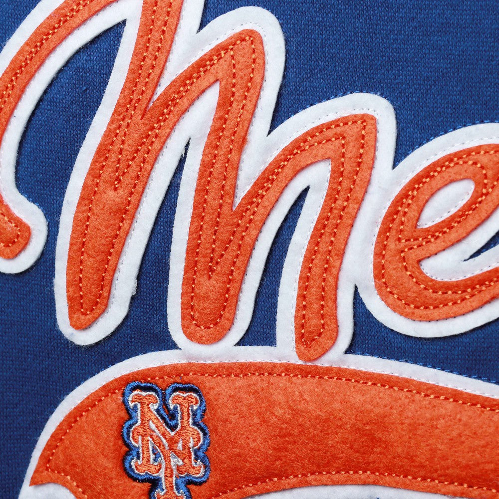 New York Mets Soft as a Grape Women's Plus Size Side Split Pullover Hoodie - MLB