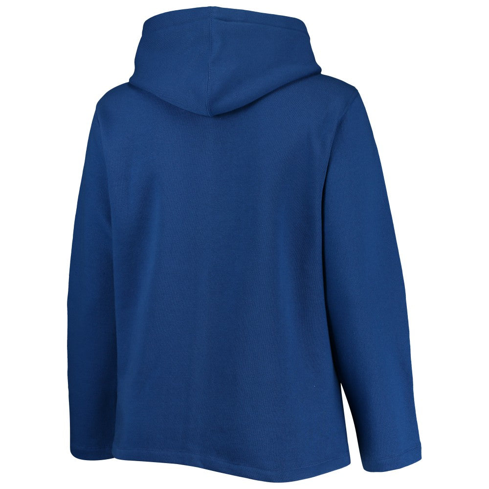 New York Mets Soft as a Grape Women's Plus Size Side Split Pullover Hoodie - MLB