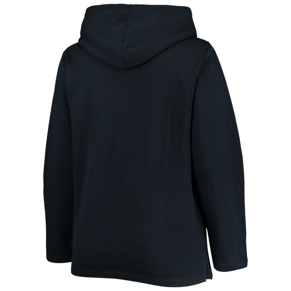 New York Yankees Soft as a Grape Women's Plus Size Side Split Pullover Hoodie - MLB