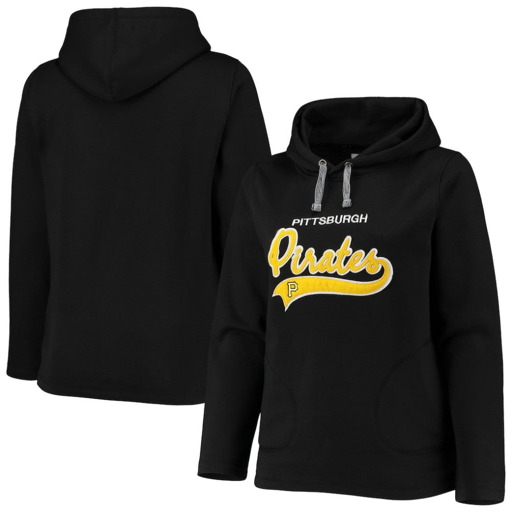 Pittsburgh Pirates Soft as a Grape Women's Plus Size Side Split Pullover Hoodie - MLB