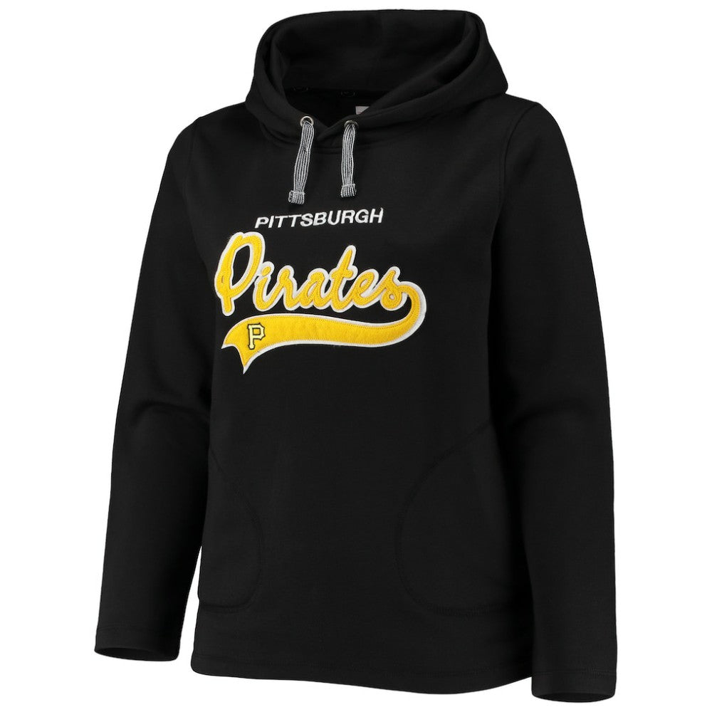 Pittsburgh Pirates Soft as a Grape Women's Plus Size Side Split Pullover Hoodie - MLB