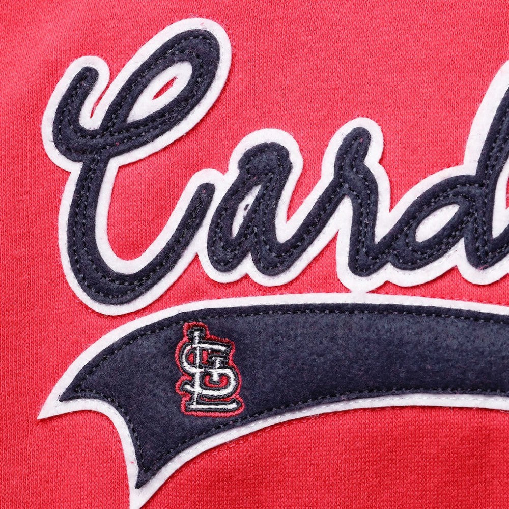 St. Louis Cardinals Soft as a Grape Women's Plus Size Side Split Pullover Hoodie - MLB