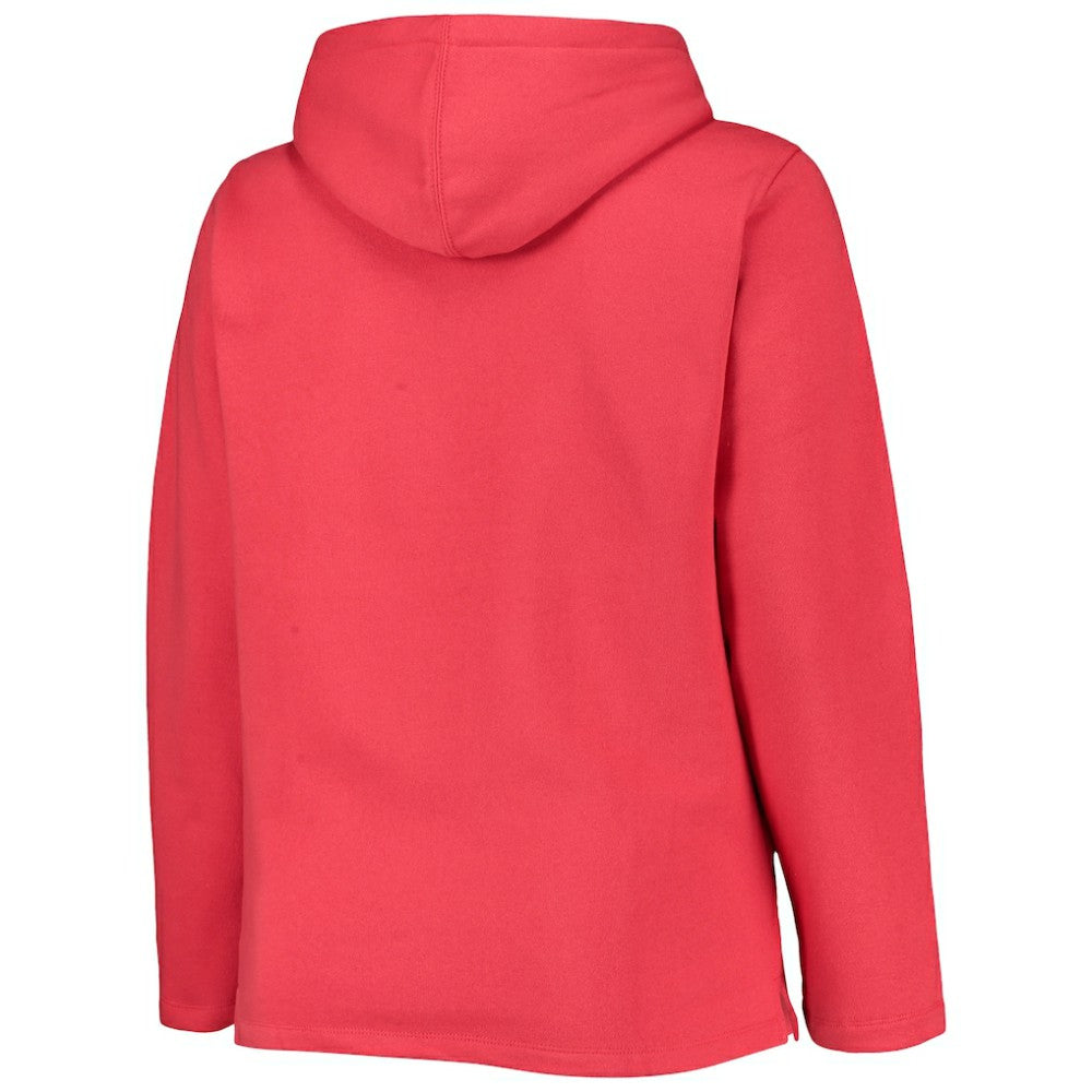 St. Louis Cardinals Soft as a Grape Women's Plus Size Side Split Pullover Hoodie - MLB
