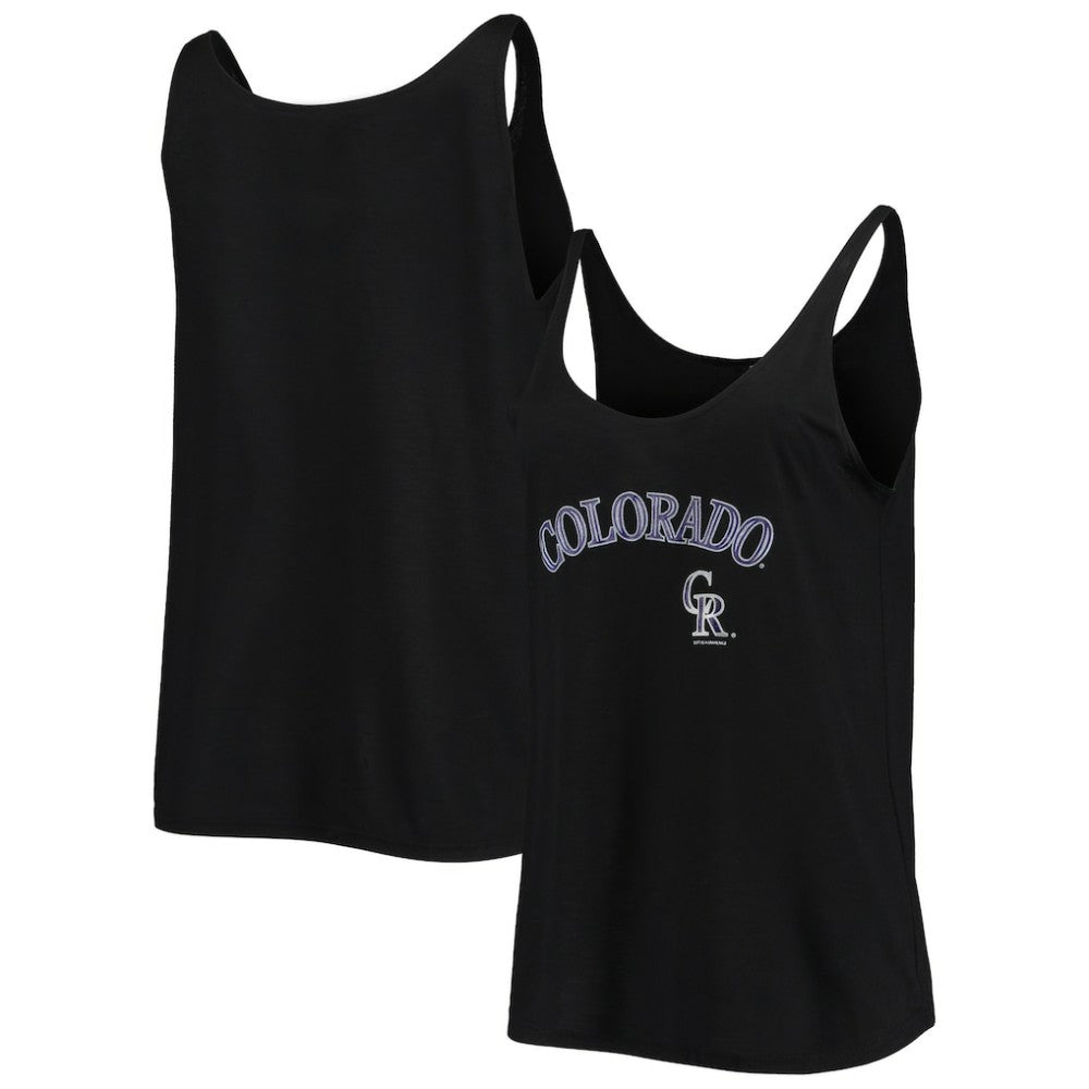 Colorado Rockies Soft as a Grape Women's Slouchy Tank Top - MLB