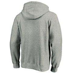 Green Bay Packers Primary Logo Fitted Pullover Hoodie Heather Gray | NFL