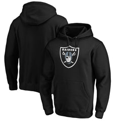 Las Vegas Raiders Primary Logo Fitted Pullover Hoodie Black | NFL