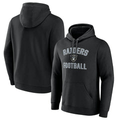 Las Vegas Raiders Victory Arch Team Fitted Pullover Hoodie Black | NFL