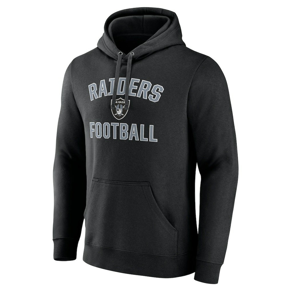 Las Vegas Raiders Victory Arch Team Fitted Pullover Hoodie Black | NFL