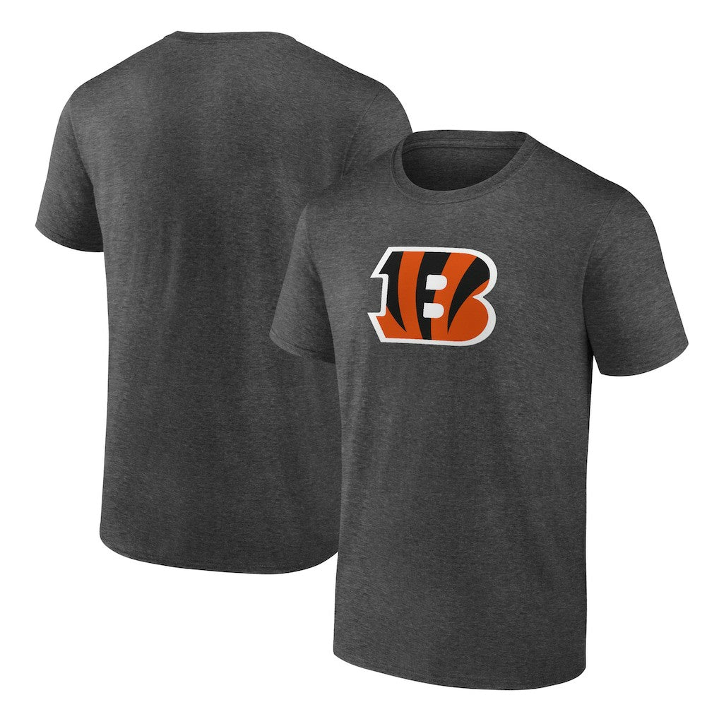 Cincinnati Bengals Primary Logo T-Shirt Heather Charcoal | Fanatics