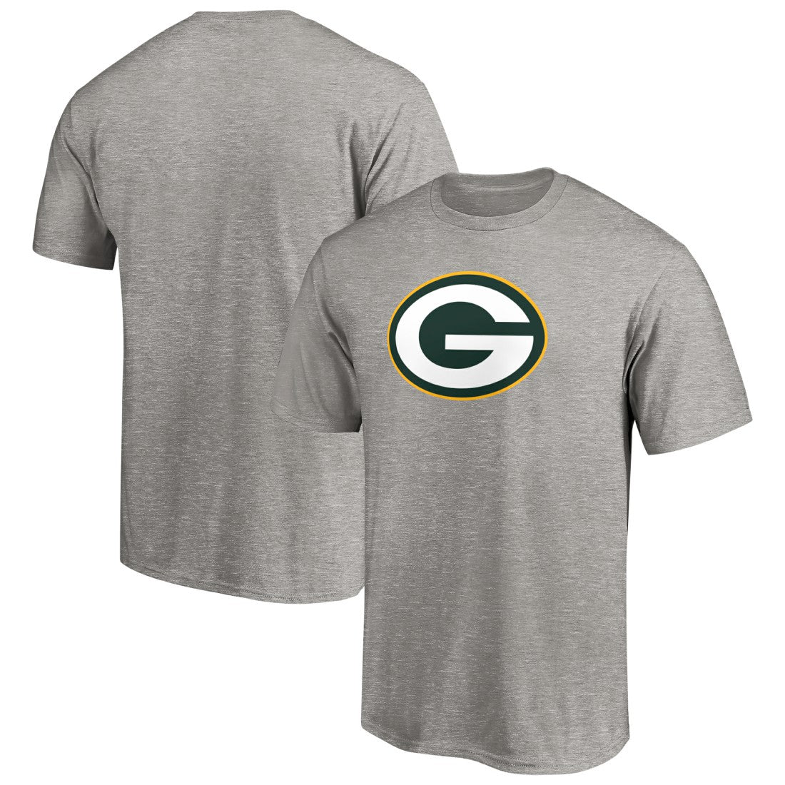Green Bay Packers Primary Logo T-Shirt Heather Gray | Fanatics