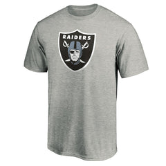 Las Vegas Raiders Primary Logo T-Shirt Heather Gray | Fanatics