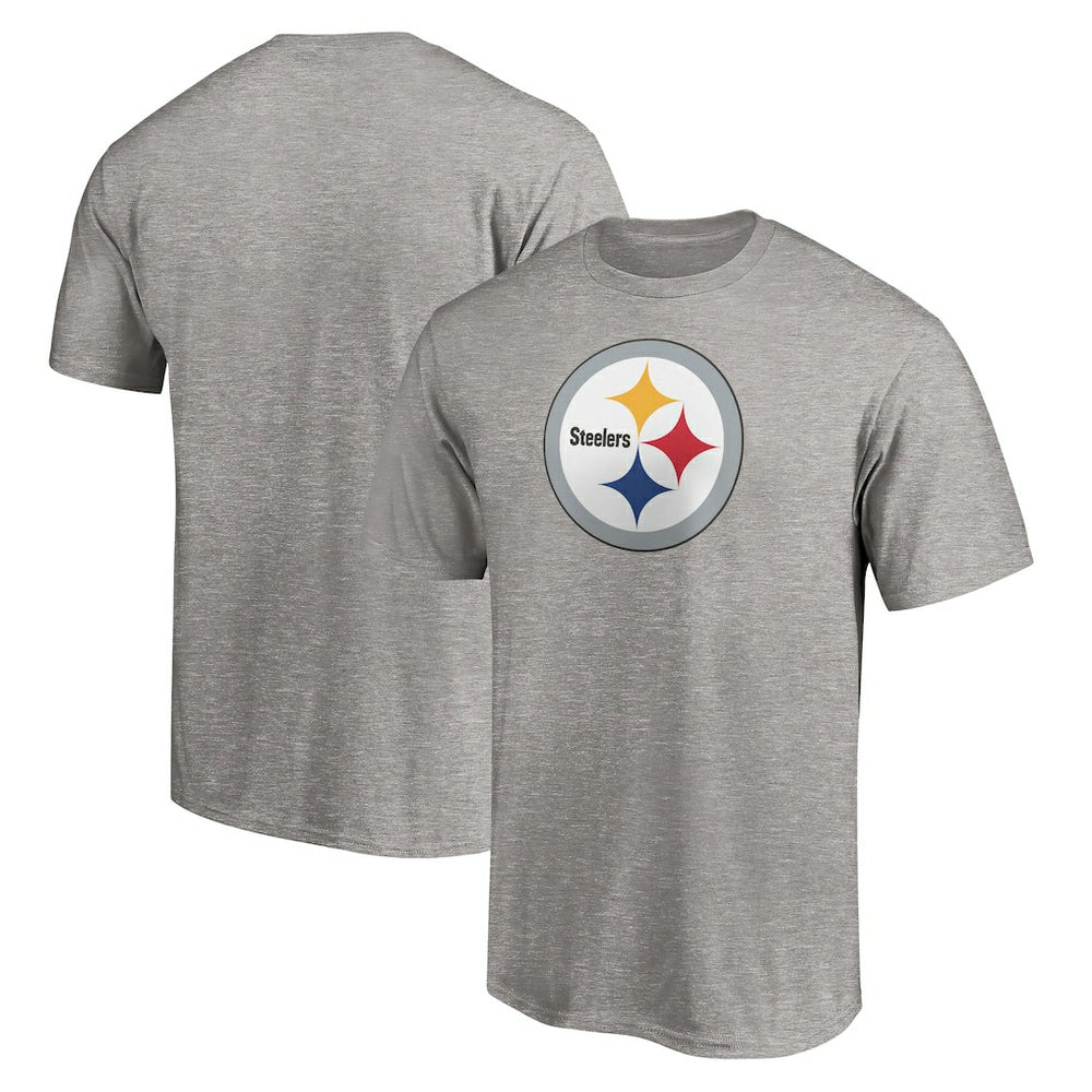 Pittsburgh Steelers Primary Logo T-Shirt Heather Gray | Fanatics