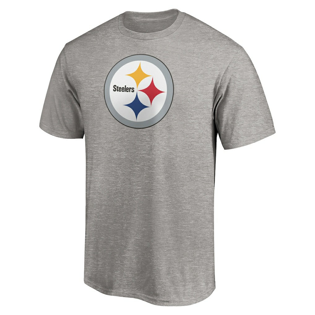 Pittsburgh Steelers Primary Logo T-Shirt Heather Gray | Fanatics
