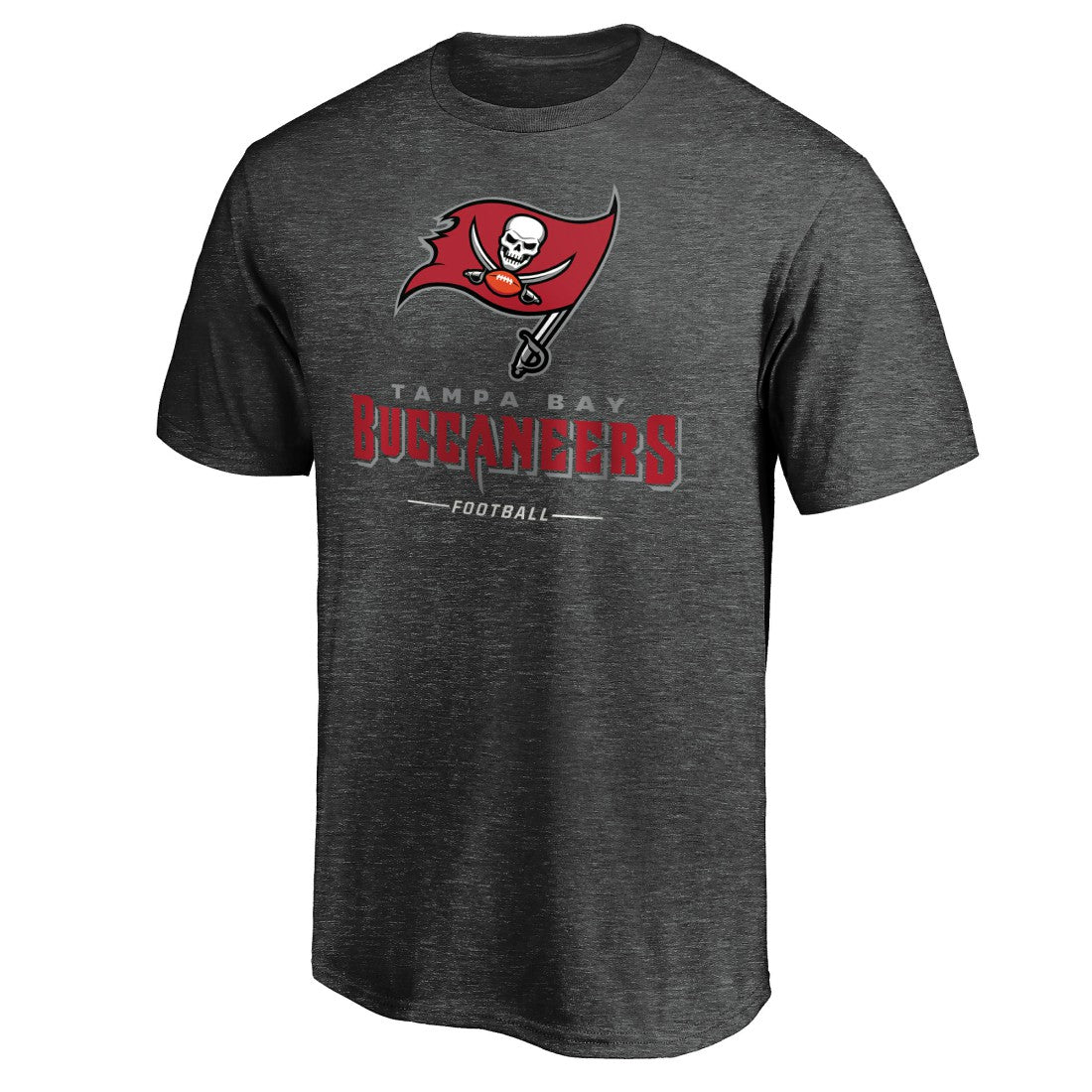 Tampa Bay Buccaneers Team Lockup T-Shirt Charcoal | NFL