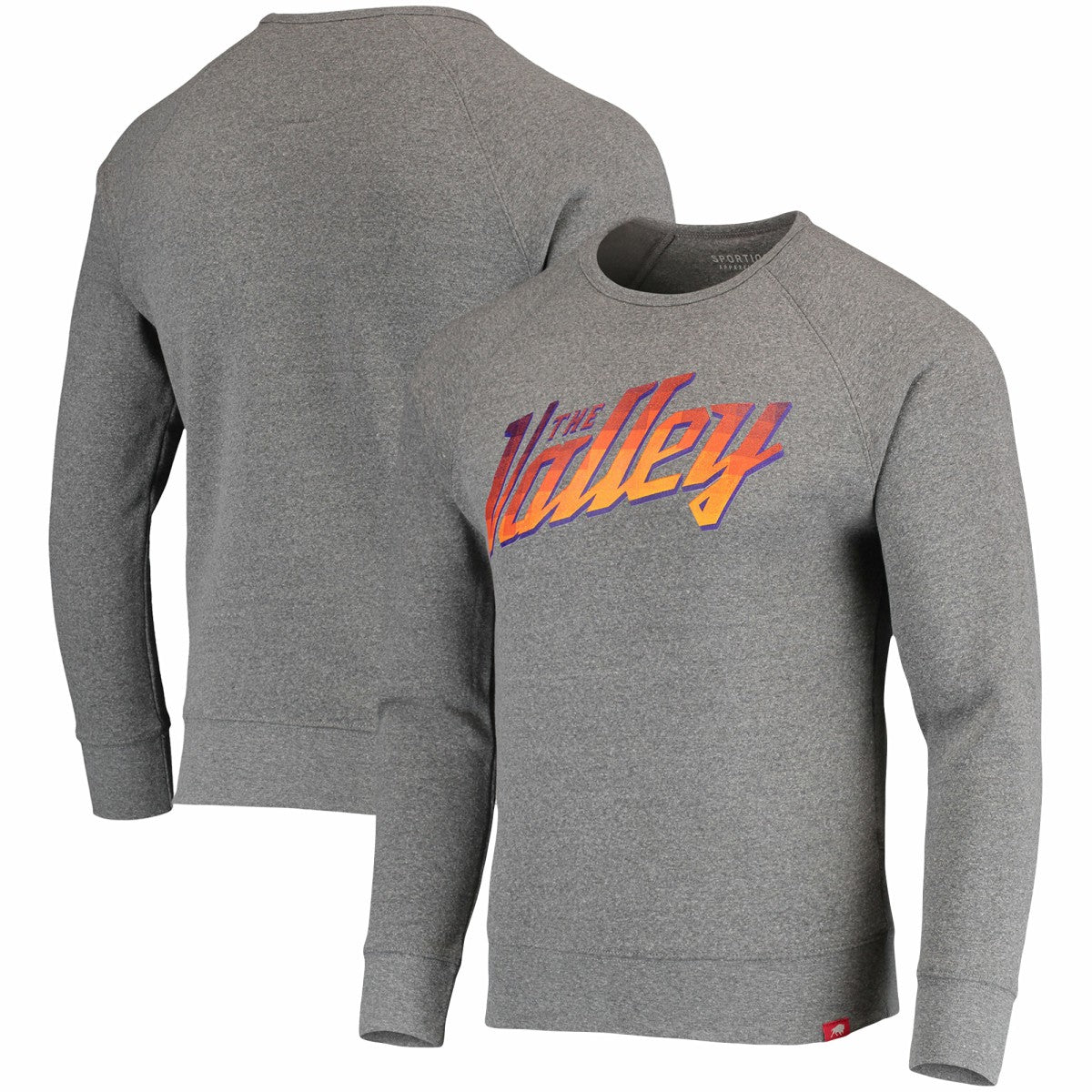 Phoenix Suns Sportiqe Harmon Raglan Tri-Blend Pullover Sweatshirt Gray - NBA