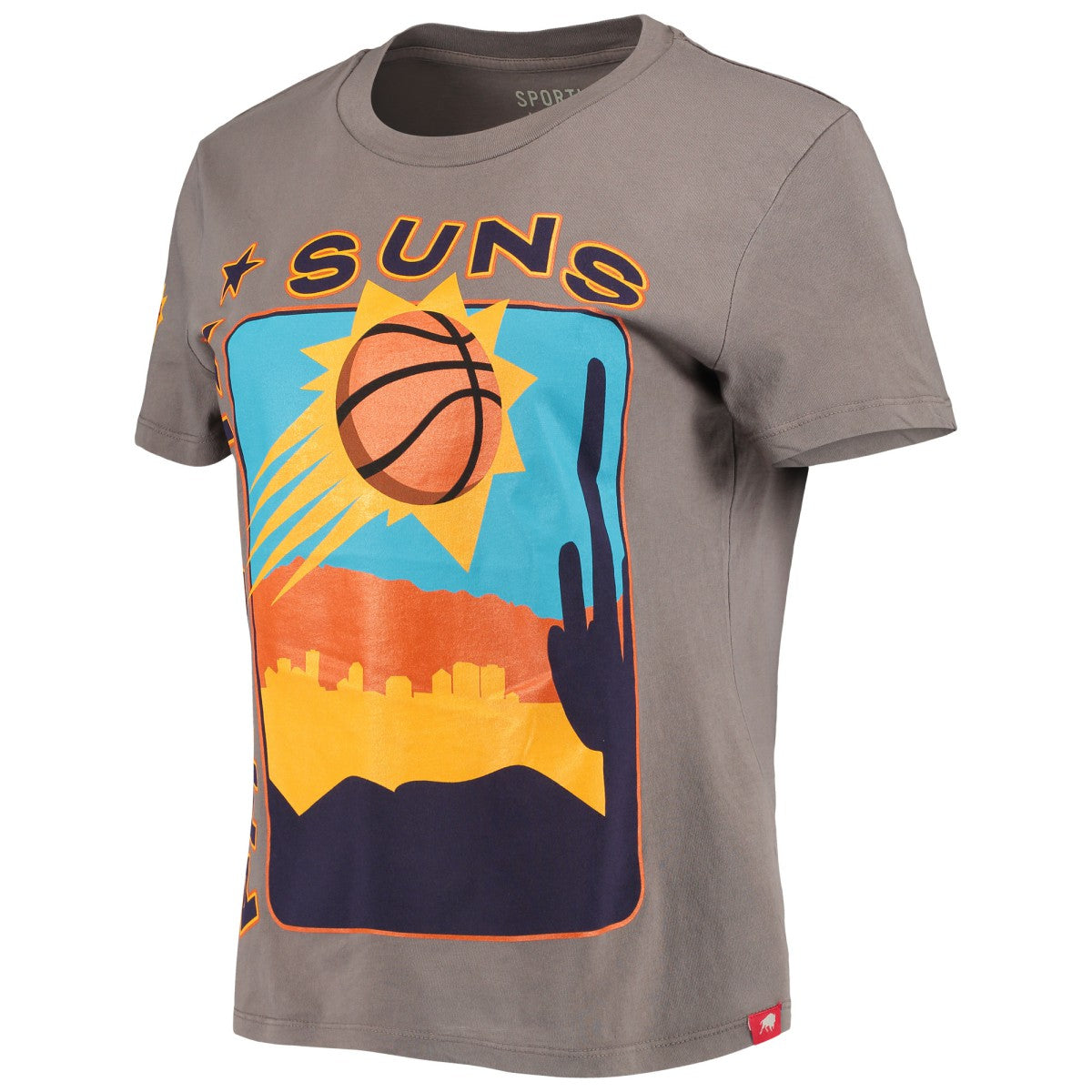 Phoenix Suns Sportiqe Women's Street Capsule Arcadia T-Shirt Charcoal - NBA