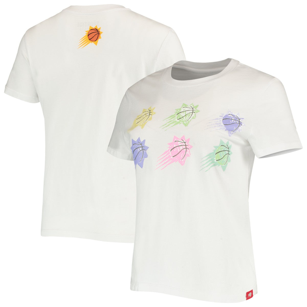 Phoenix Suns Sportiqe Women's Street Capsule Arcadia T-Shirt White - NBA