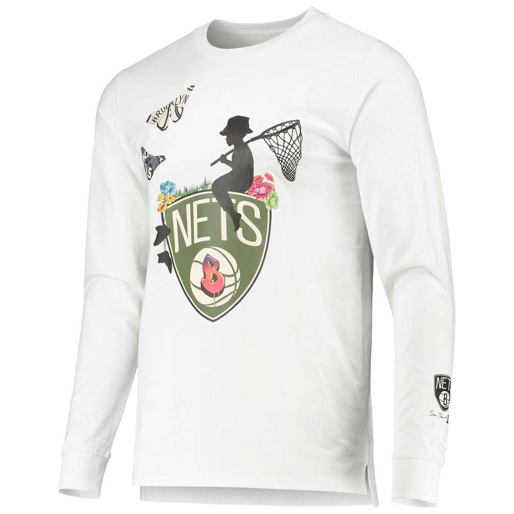 Brooklyn Nets Sue Tsai Long Sleeve T-Shirt White - NBA