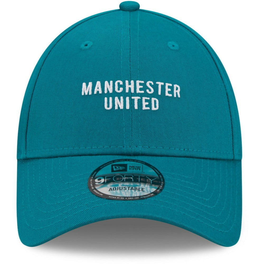 Manchester United New Era Seasonal 9FORTY Adjustable Hat Turquoise | New Era discount