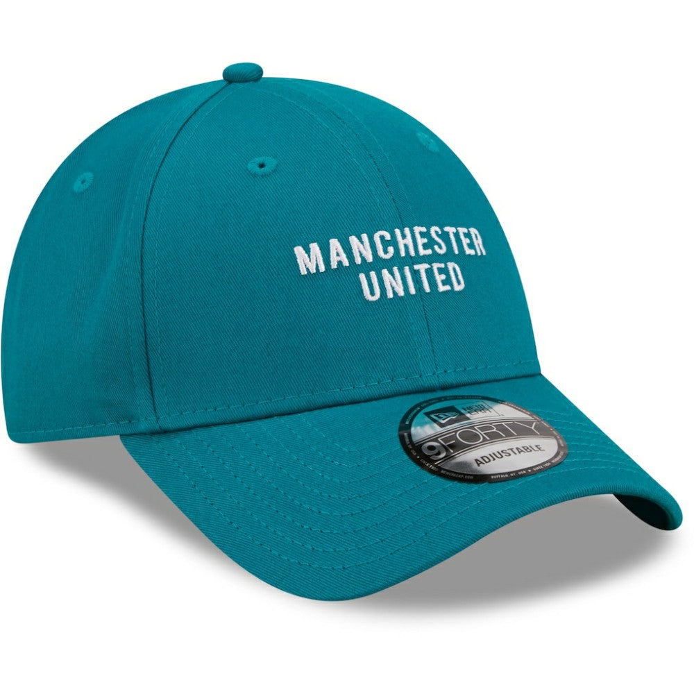 Manchester United New Era Seasonal 9FORTY Adjustable Hat Turquoise | New Era discount