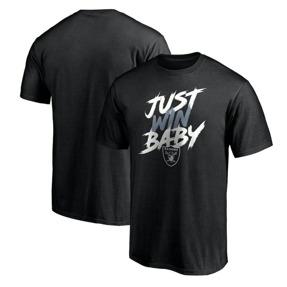 Las Vegas Raiders Just Win T-Shirt Black | NFL