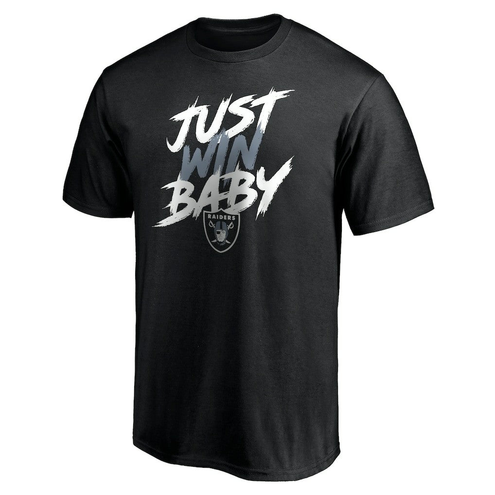 Las Vegas Raiders Just Win T-Shirt Black | NFL