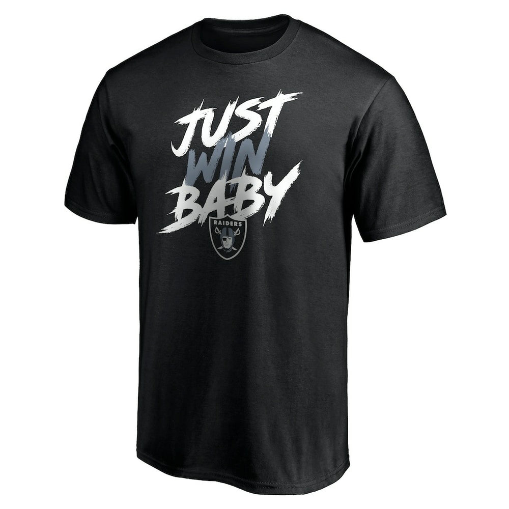 Las Vegas Raiders Just Win T-Shirt Black | NFL
