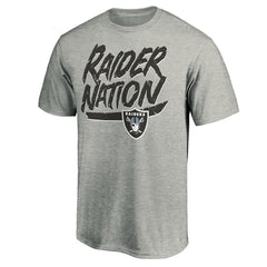 Las Vegas Raiders Hometown Collection Raider Nation T-Shirt Heathered Gray | NFL