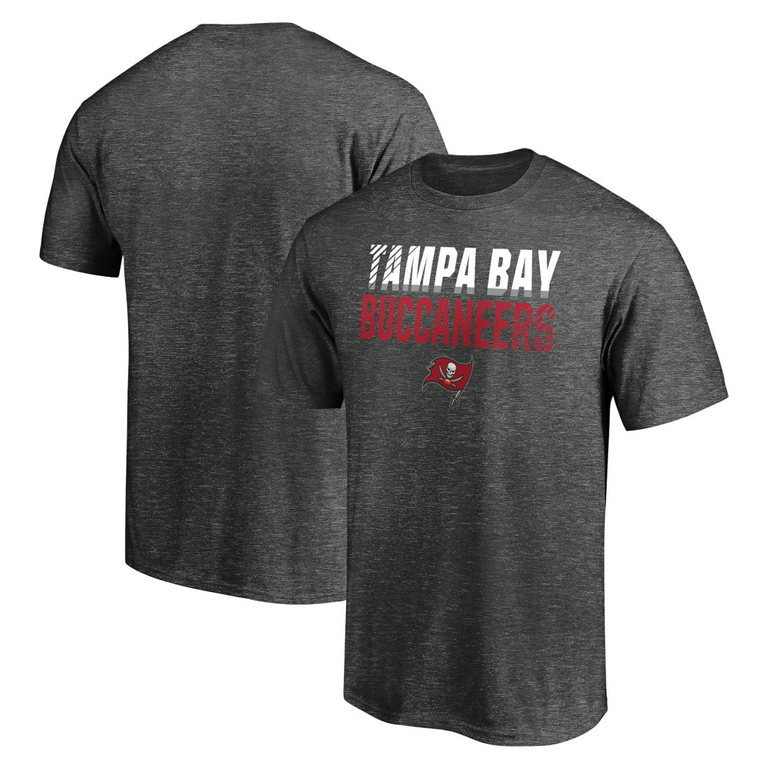 Tampa Bay Buccaneers Fade Out T-Shirt Charcoal | NFL