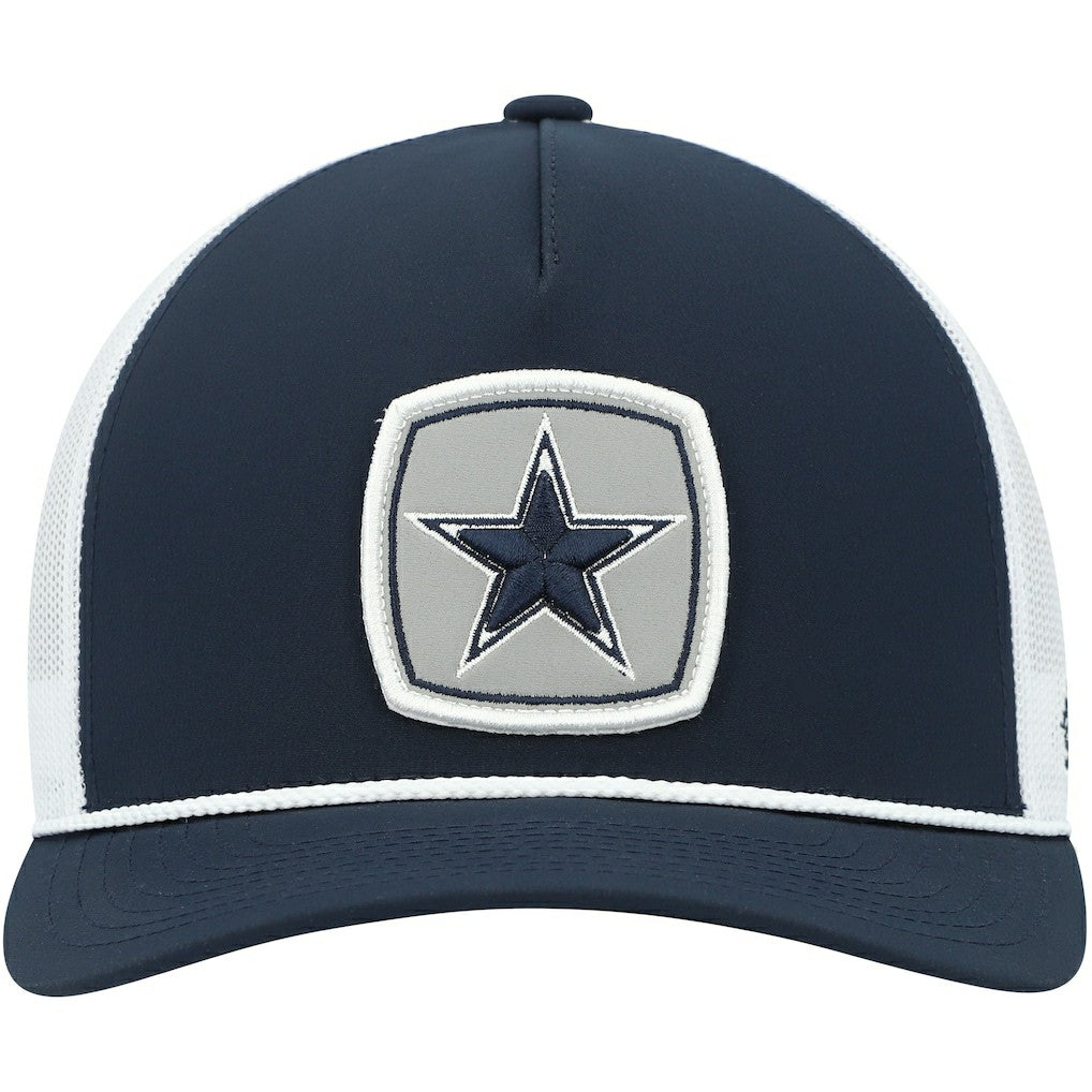 Dallas Cowboys HOOey Star Patch Rope Trucker Snapback Hat Navy/White | NFL
