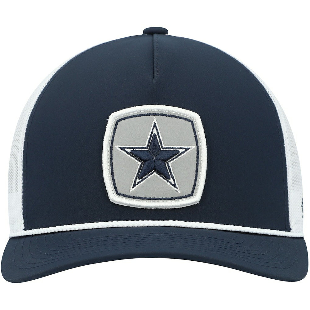 Dallas Cowboys HOOey Star Patch Rope Trucker Snapback Hat Navy/White | NFL