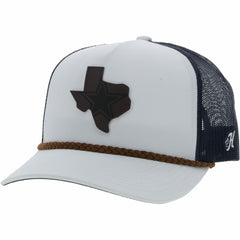 Dallas Cowboys HOOey State Patch Trucker Snapback Hat White/Navy | NFL