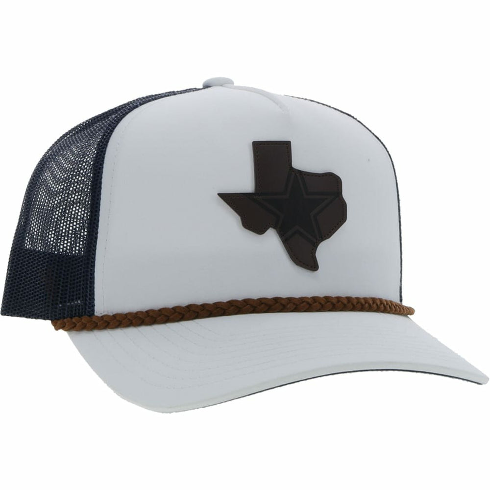 Dallas Cowboys HOOey State Patch Trucker Snapback Hat White/Navy | NFL