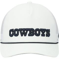 Dallas Cowboys HOOey Wordmark Rope Trucker Snapback Hat White | NFL