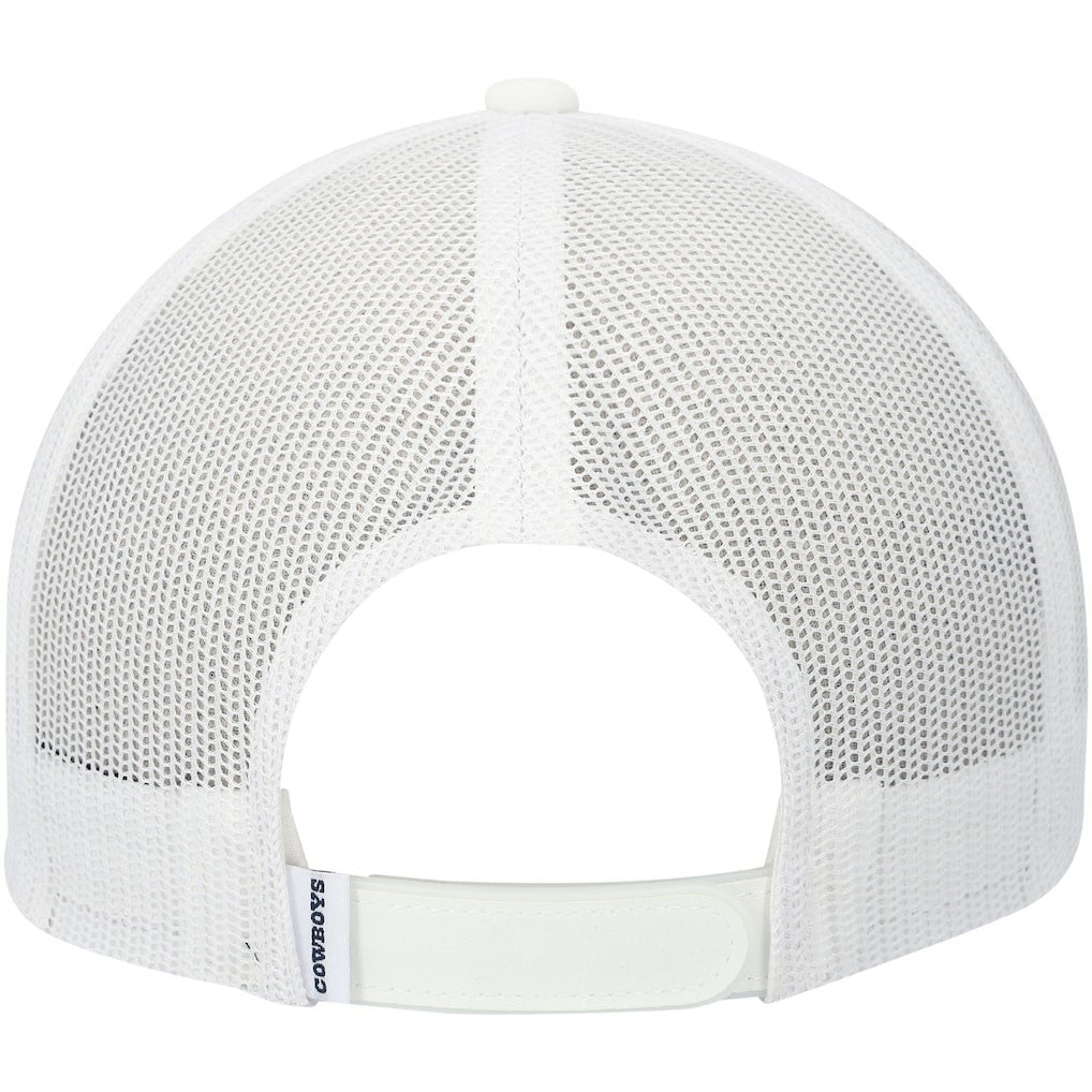 Dallas Cowboys HOOey Wordmark Rope Trucker Snapback Hat White | NFL
