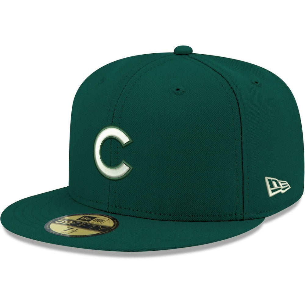 Chicago Cubs New Era White Logo 59FIFTY Fitted Hat - MLB