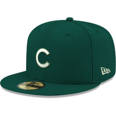 Chicago Cubs New Era White Logo 59FIFTY Fitted Hat - MLB