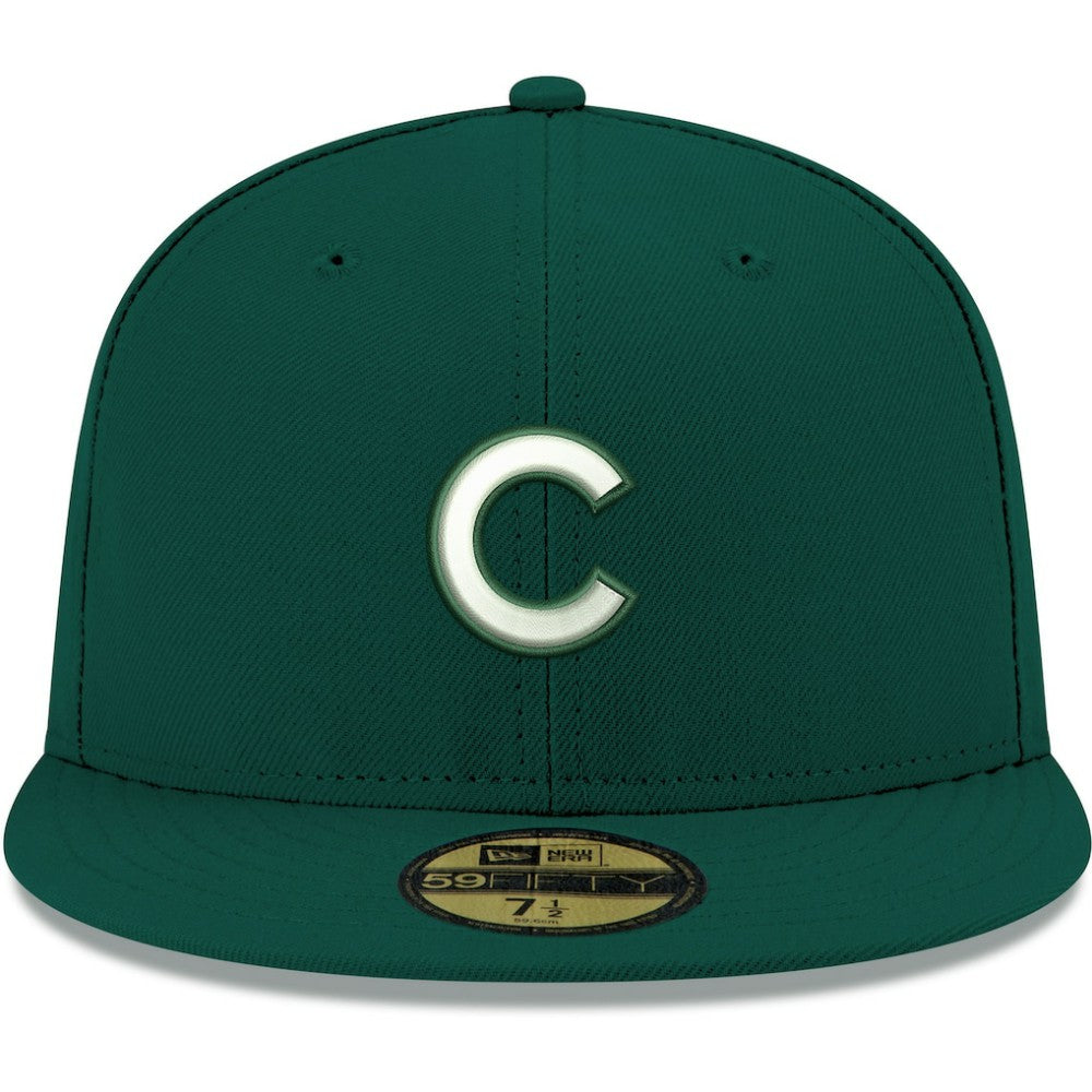 Chicago Cubs New Era White Logo 59FIFTY Fitted Hat - MLB