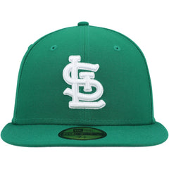 St. Louis Cardinals New Era White Logo 59FIFTY Fitted Hat - MLB