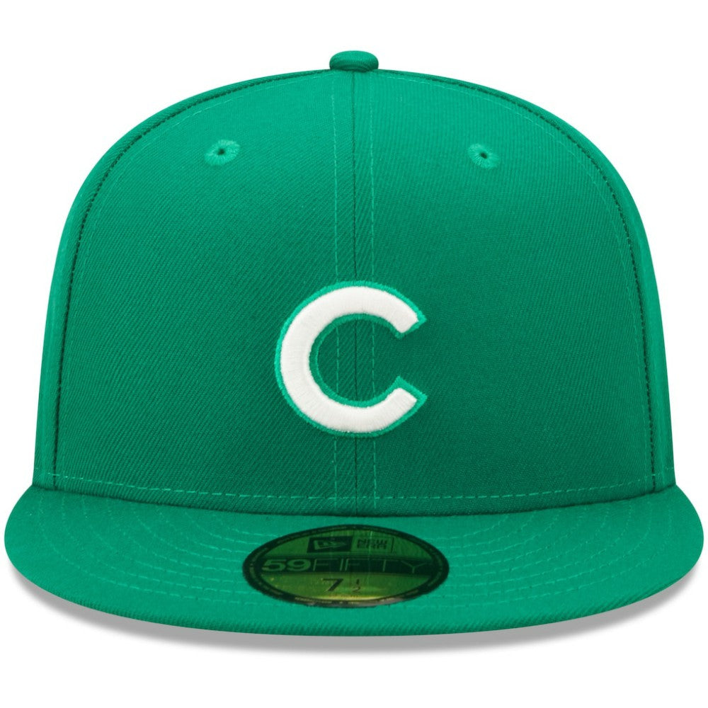 Chicago Cubs New Era White Logo 59FIFTY Fitted Hat - MLB