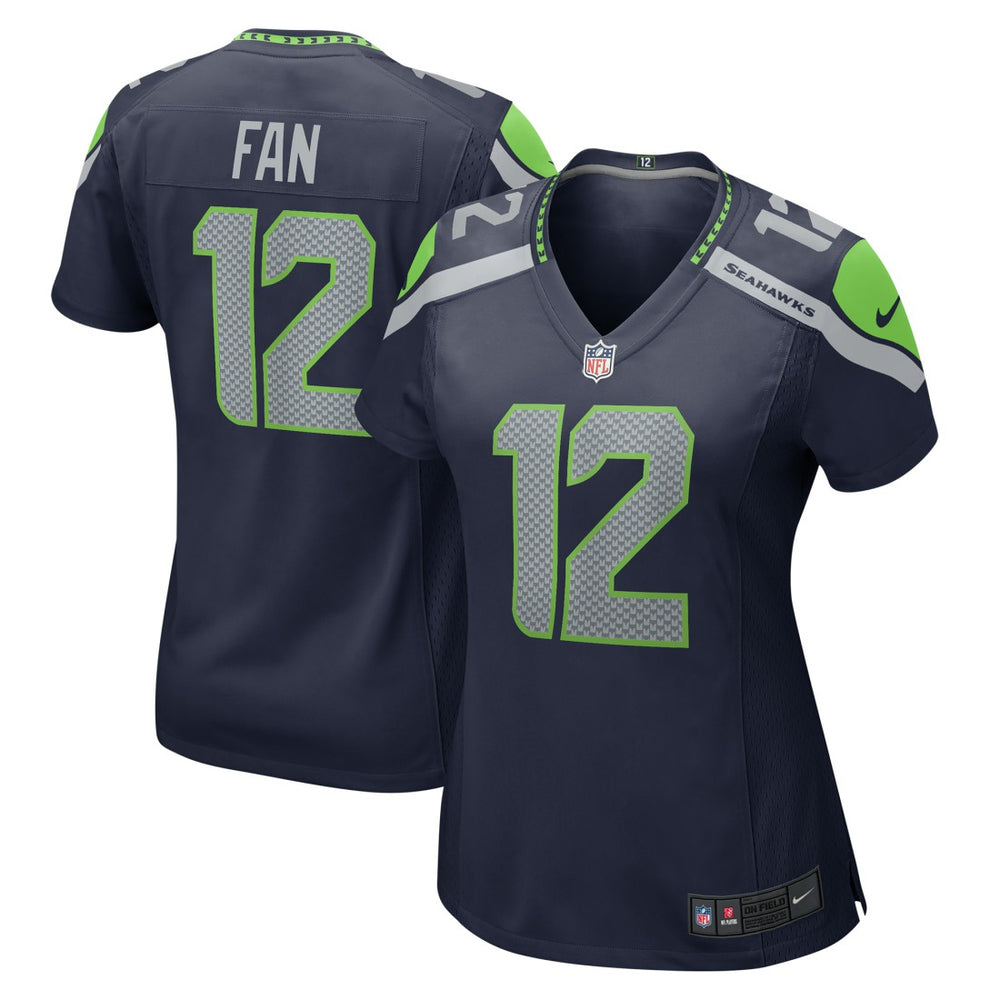 12s Seattle Seahawks Women's Player Jersey Navy | Nike for Sale