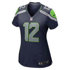 12s Seattle Seahawks Women's Player Jersey Navy | Nike for Sale
